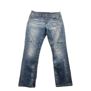 Salvage Supply Buckle Jeans Mens 36R 36x32 Mayhem Straight Regular SLVG Denim